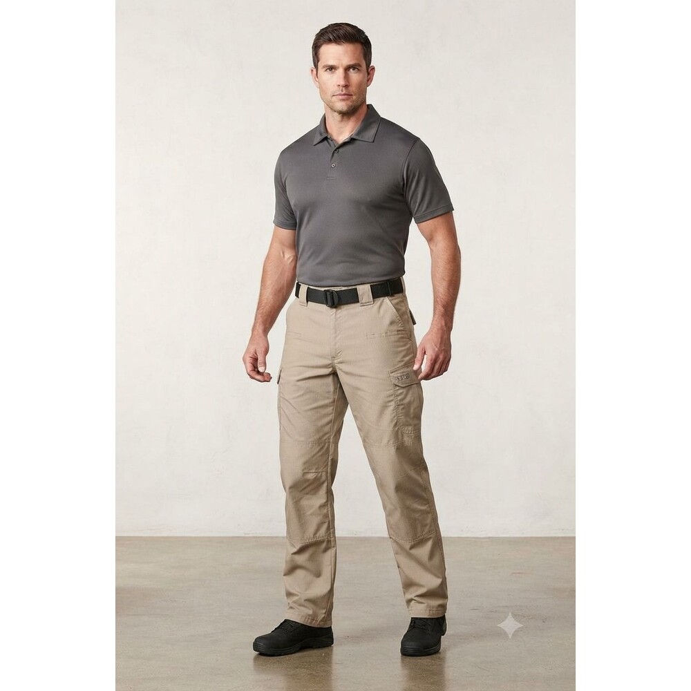 5.11 Tactical Stryke Men 42x32 Khaki Beige Cargo Pant New Ripstop Flex Tac 74369
